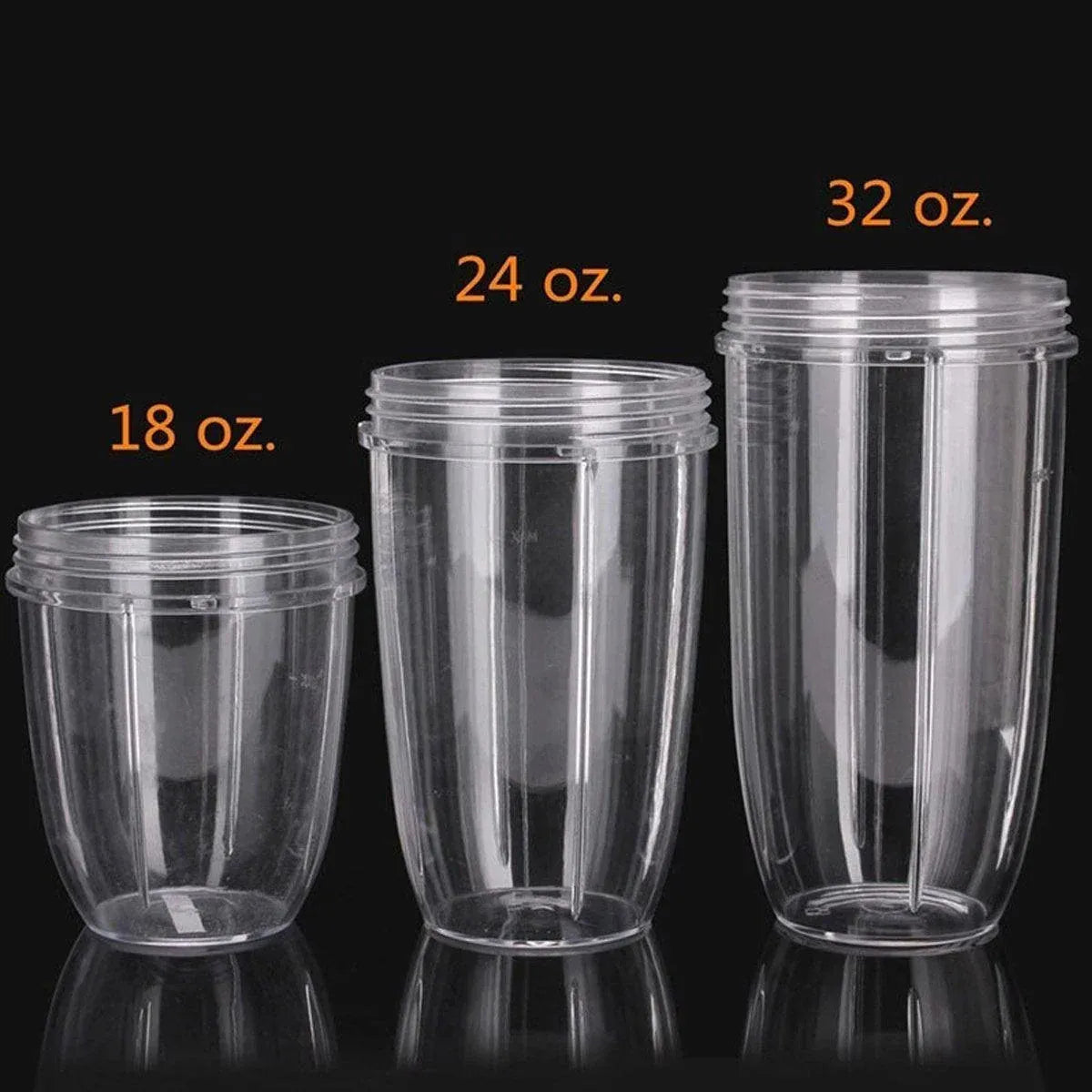Blender Cups 32OZ 24OZ 18OZ Replacement Accessories Juicer Ice Crushing Blades - 18oz