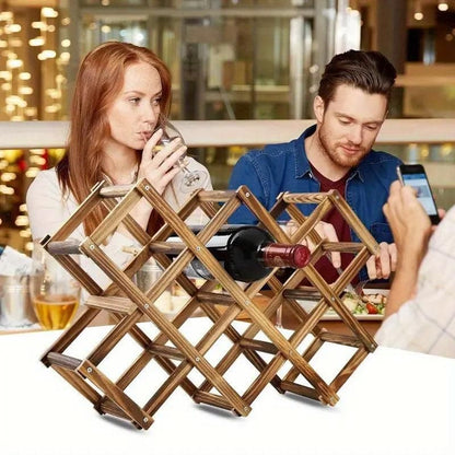 Wooden Wine Rack Display Shelf Stand for Home Bar Storage Wine Bottle Holder
