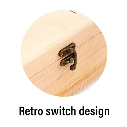 6pcs Red Wine Wooden Gift Box Packaging Storage Box for Wine Bottle Gifts - Single clamshell