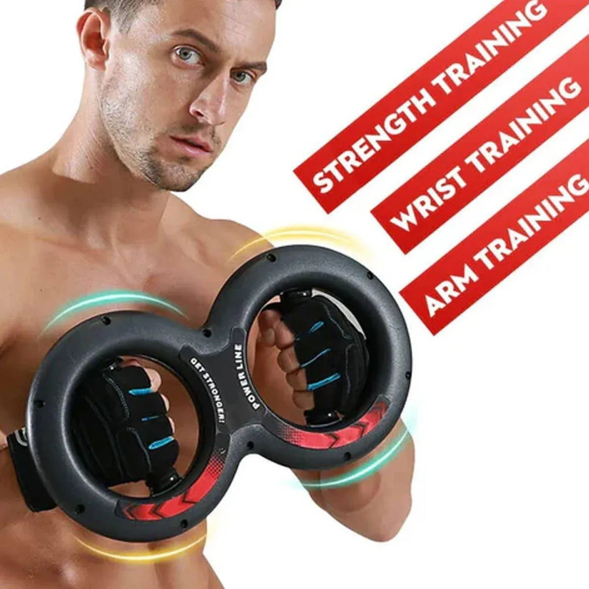 Multifunctional Arm Strength Grip Wrist Power Device Fitness Hand Grip Enhancer - 20kg