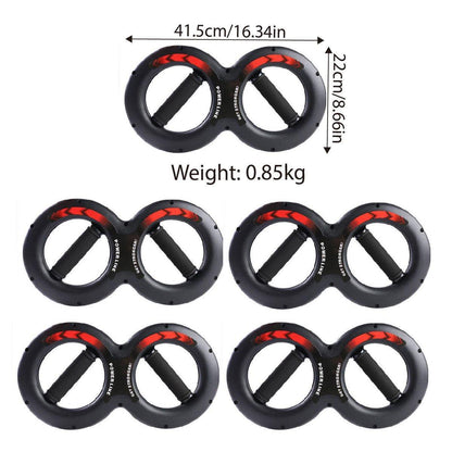 Multifunctional Arm Strength Grip Wrist Power Device Fitness Hand Grip Enhancer - 20kg