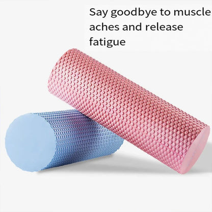 EVA Foam Yoga Massage Roller Solid Pilates Fitness Column for Muscle Recovery - Pink