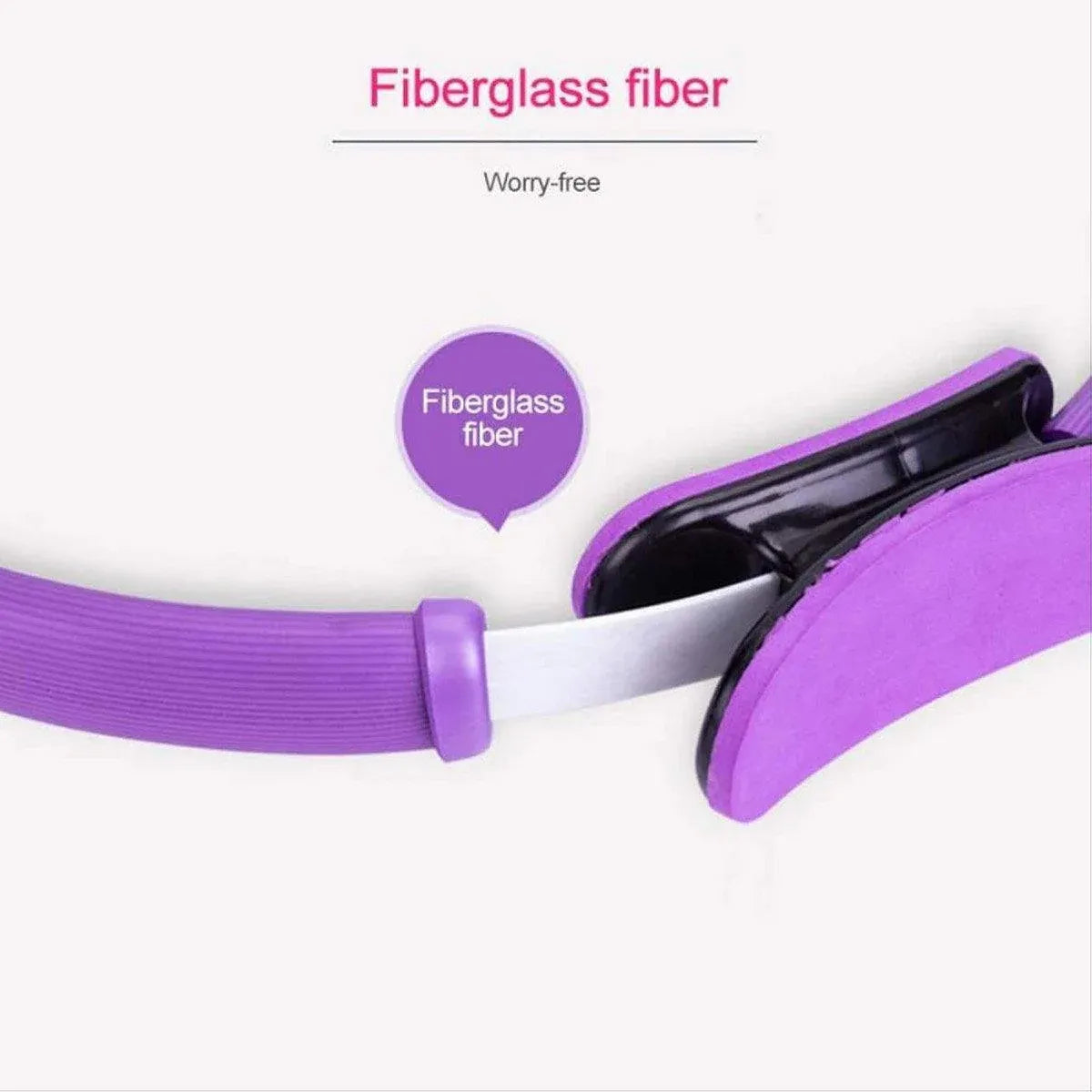 6 Colours Pilates Yoga Ring Magic Circle Fitness Equipment for Toning Slim Legs - Purple