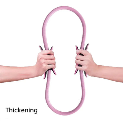 6 Colours Pilates Yoga Ring Magic Circle Fitness Equipment for Toning Slim Legs - Purple