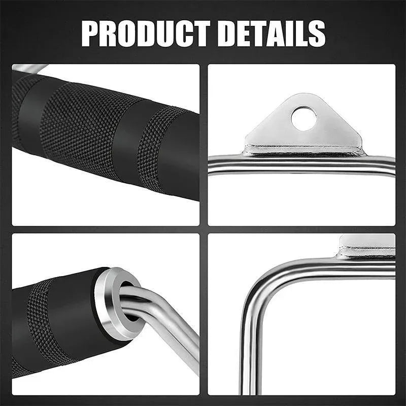 Close Grip Triangle Row Handle - Cable Pulley Attachment Gym Bar (1 Piece)
