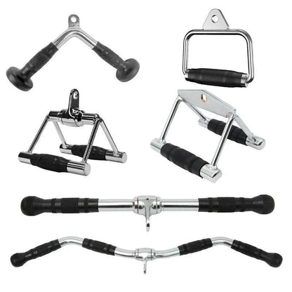 Tricep Press-Down Bar - Cable Pulley Attachment LAT Pull Down (1 Piece)