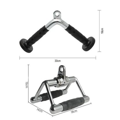 Tricep Press-Down Bar - Cable Pulley Attachment LAT Pull Down (1 Piece)
