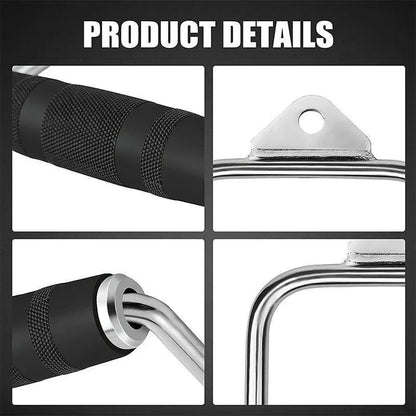 Tricep Press-Down Bar - Cable Pulley Attachment LAT Pull Down (1 Piece)
