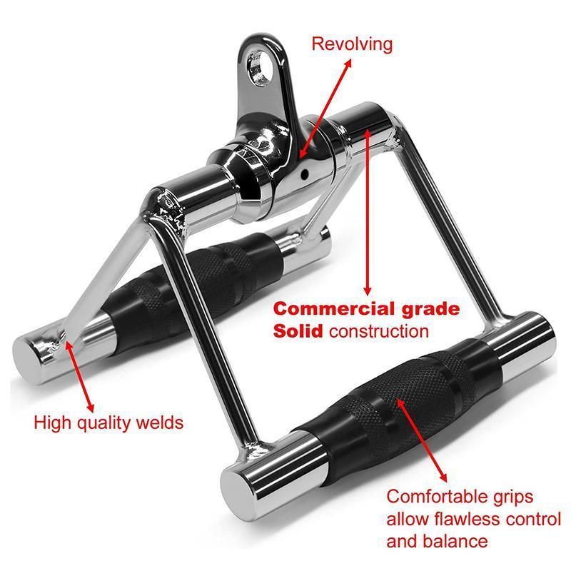 Tricep Press-Down Bar - Cable Pulley Attachment LAT Pull Down (1 Piece)
