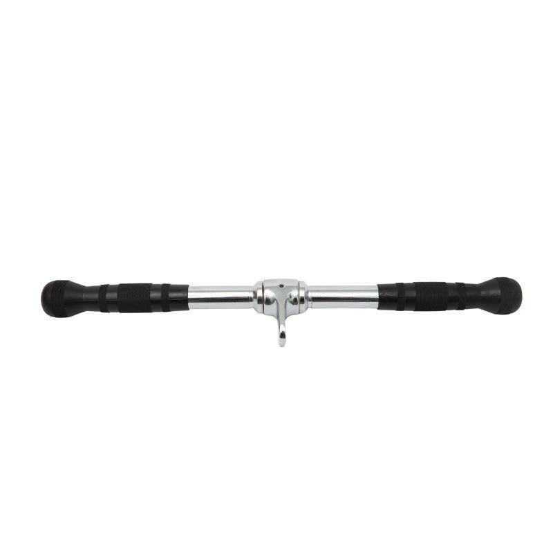 Cable Pulley Attachment Tricep Rope V Grip LAT Pull Down Gym Accessory - Revolving Straight Bar