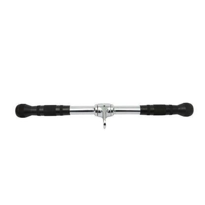 Cable Pulley Attachment Tricep Rope V Grip LAT Pull Down Gym Accessory - Revolving Straight Bar