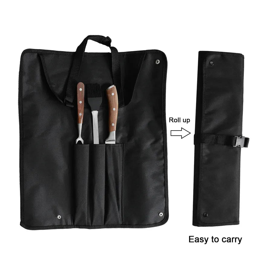 ASMOKE BBQ Knife Brush and Fork Set