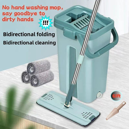 Flat Squeeze Mop & Bucket Set