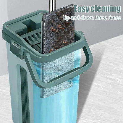 Flat Squeeze Mop & Bucket Set