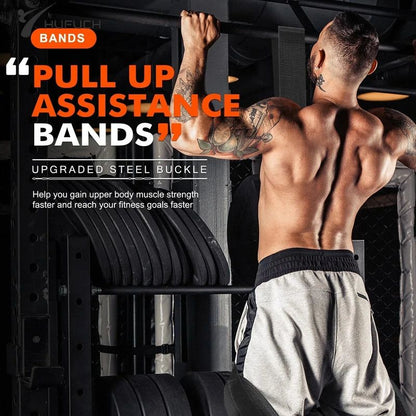 Pull-Up Assistance Bands Set 300LB Resistance Black