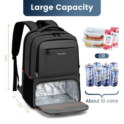 Waterproof Insulated Cooler Backpack Black