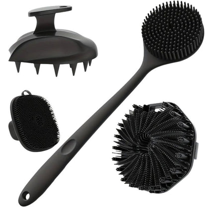 Silicone Bath Brush Set Gentle Exfoliating
