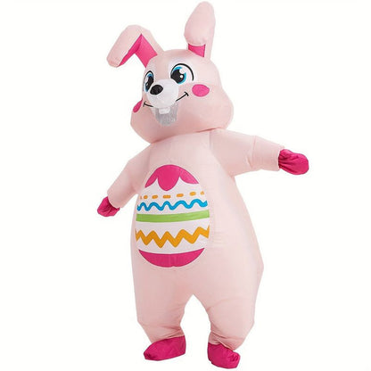 Oversized Inflatable Easter Bunny Costume USB/Battery Powered