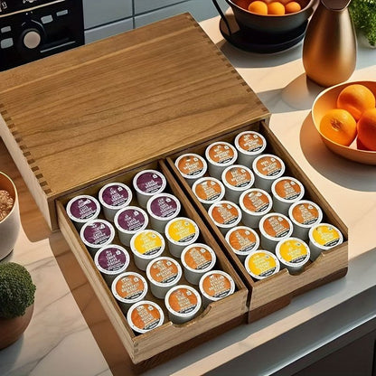 Wooden Storage Cabinet with Drawers Organizer
