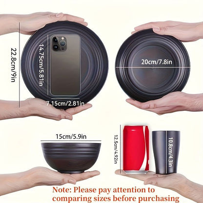 Shatterproof Tableware Set for Camping