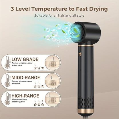 5-in-1 Hair Styler Hot Air Brush with 60000RPM