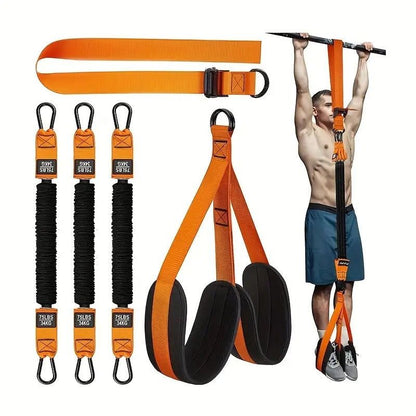 Adjustable Pull-Up Assist Belt with Resistance Band