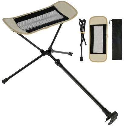 Portable Folding Chair Footrest Khaki