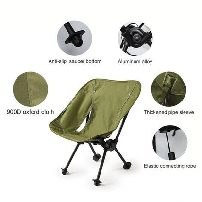 Childrens Camping Moon Chair Green