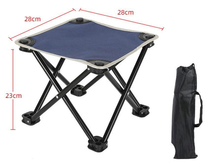 Collapsible Mini Folding Stool Blue