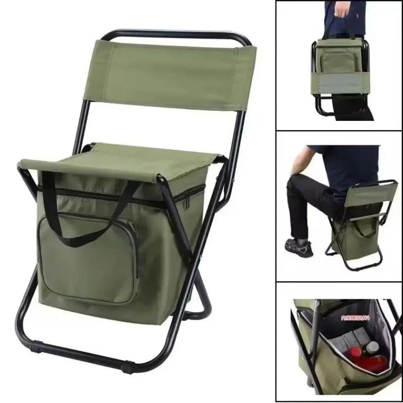 Folding Camping Chair with Carry Bag Green