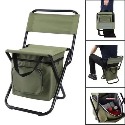 Folding Camping Chair with Carry Bag Green