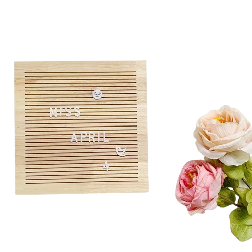 Natural Wood Letter Board