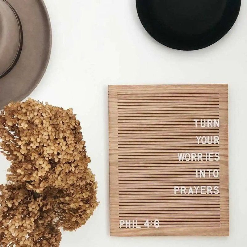 Natural Wood Letter Board