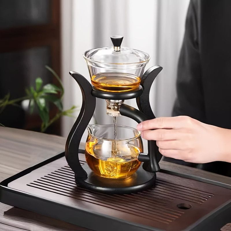 Lazy Kung Fu Glass Teapot Set with Infuser