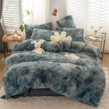Slate Peluche Cloud Haven Quilt / Doona / Duvet Cover set