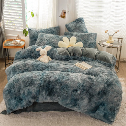 Slate Peluche Cloud Haven Quilt / Doona / Duvet Cover set