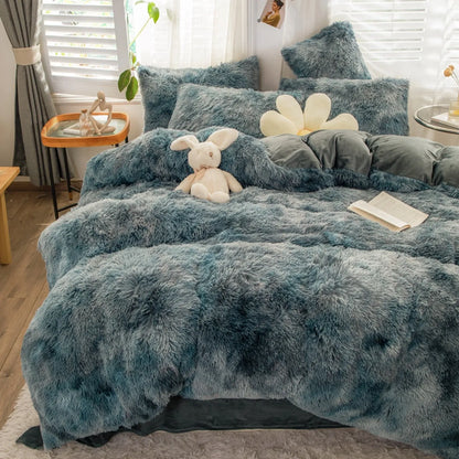 Slate Peluche Cloud Haven Quilt / Doona / Duvet Cover set