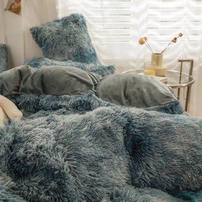 Slate Peluche Cloud Haven Quilt / Doona / Duvet Cover set