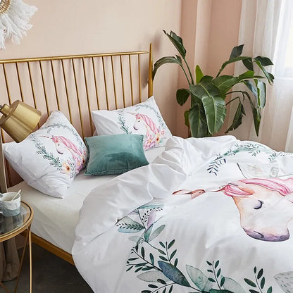 Unicorn Flowers Milano Paisley Quilt / Doona / Duvet Cover set