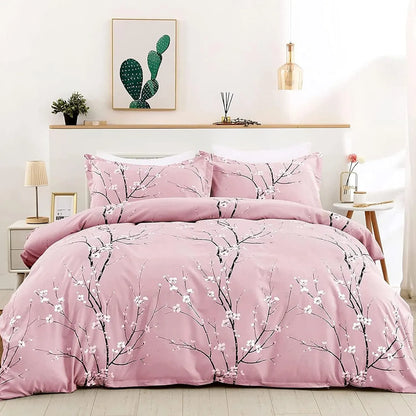 Pink Bloom Delphine Charm Quilt / Doona / Duvet Cover set