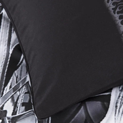 Nero Biker Skull Rose Quilt / Doona / Duvet Cover set