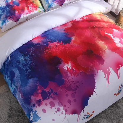 White Prague Eden Quilt / Doona / Duvet Cover set