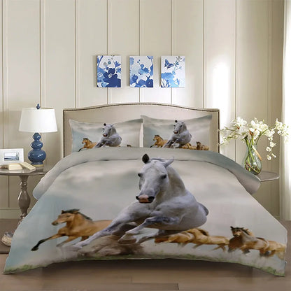 Horses Solenne Gallery Quilt / Doona / Duvet Cover set