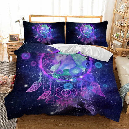 Unicorno Dreamcatcher Galaxy Glow Quilt / Doona / Duvet Cover set