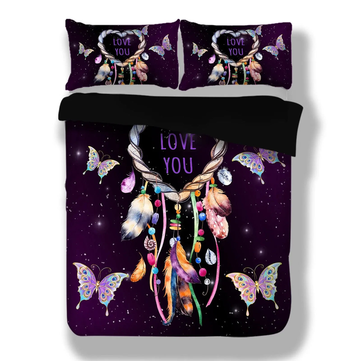 Viola Dreamcatcher Butterfly Love Quilt / Doona / Duvet Cover set