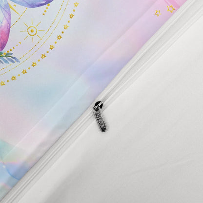 Azzurro Soft Pastel Butterfly Floral Quilt / Doona / Duvet Cover set