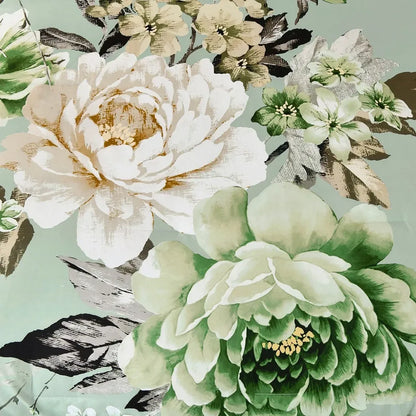 Verde Soft Elegant Floral Peony Quilt / Doona / Duvet Cover set