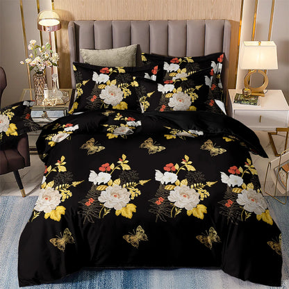Black Sorrento Marigold Quilt / Doona / Duvet Cover set