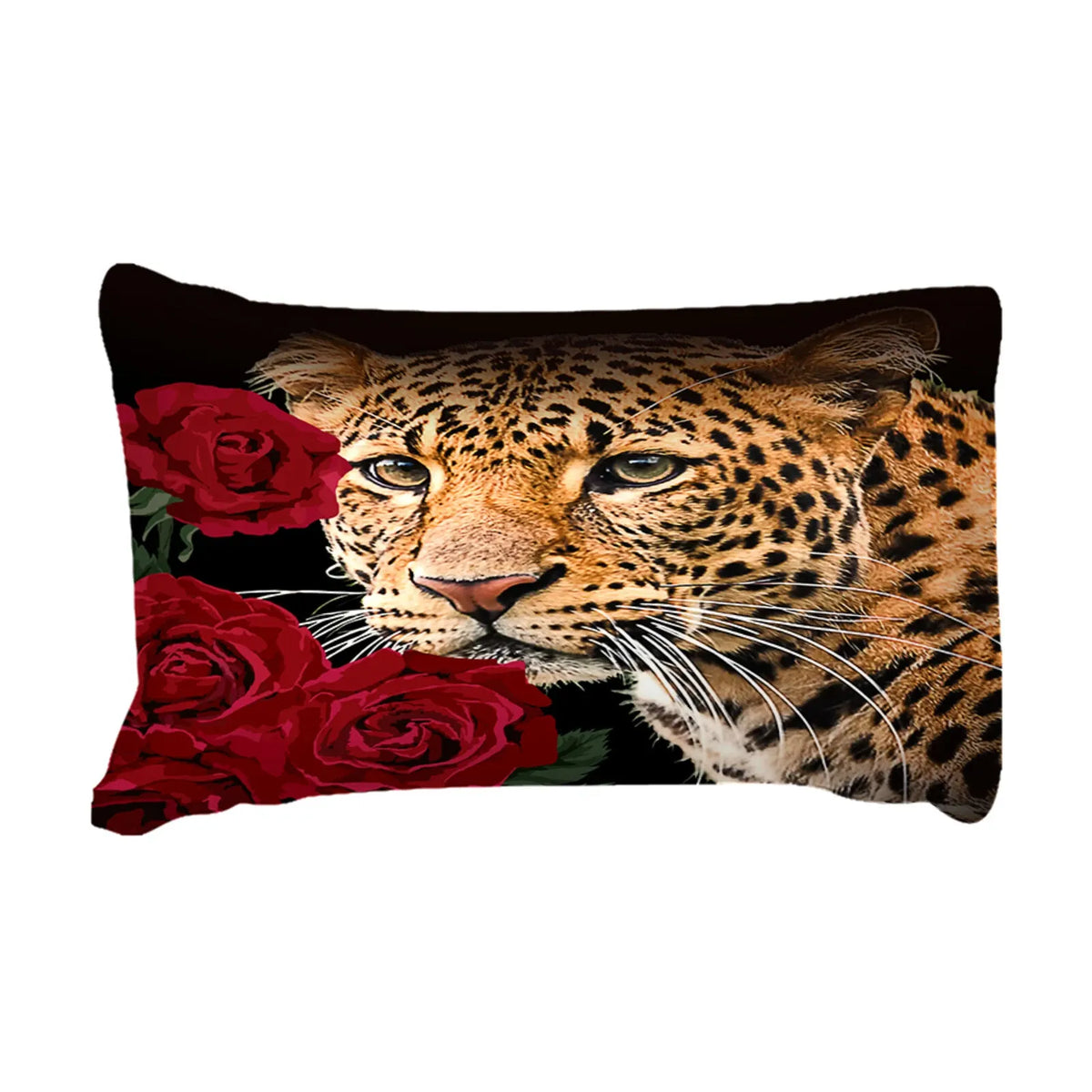 Leopard Rose Noir Quilt / Doona / Duvet Cover set