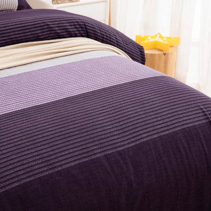 Gray Purple Amalfi Gallery Quilt / Doona / Duvet Cover set